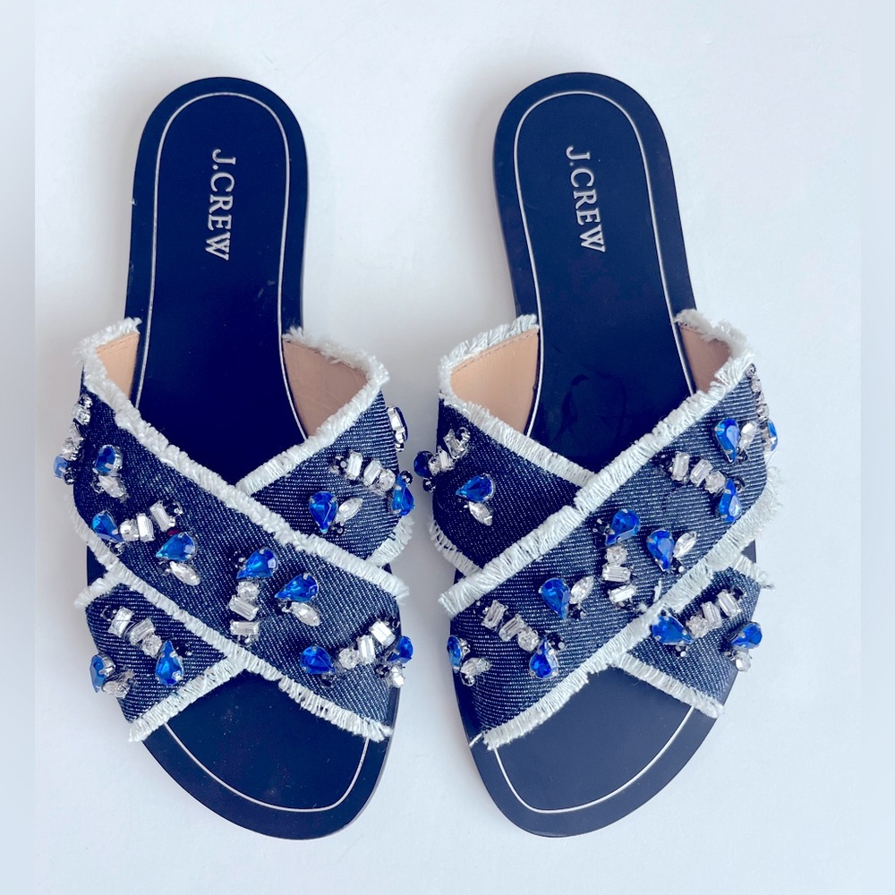 J Crew Denim Sandals